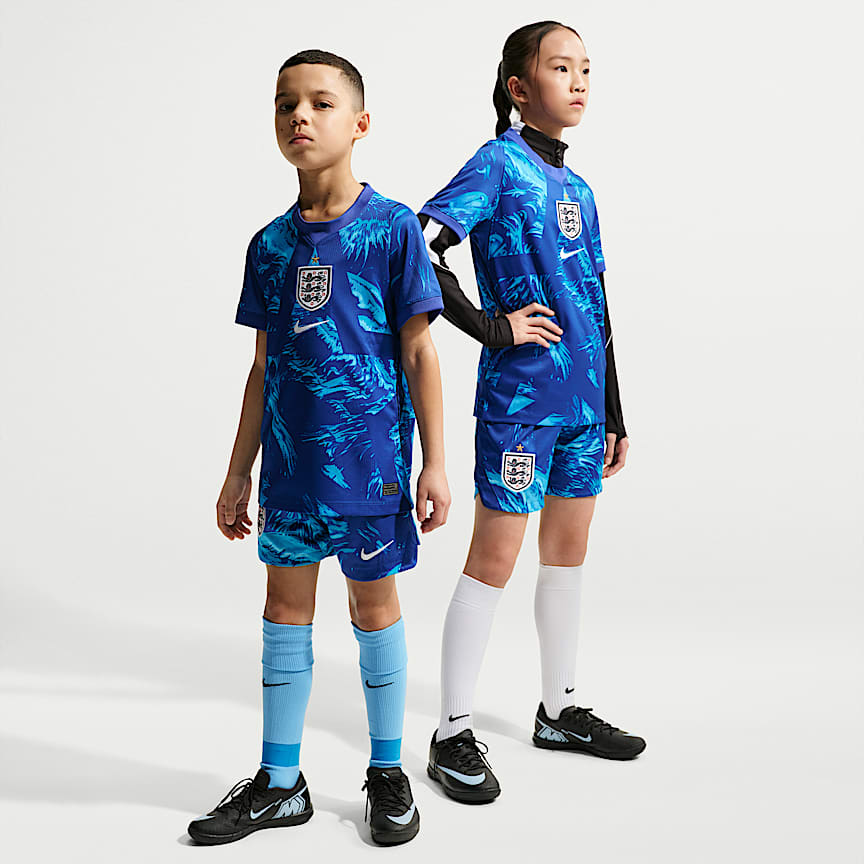 England x Palace Younger Kids' Short-Sleeved Football Top. Nike LU